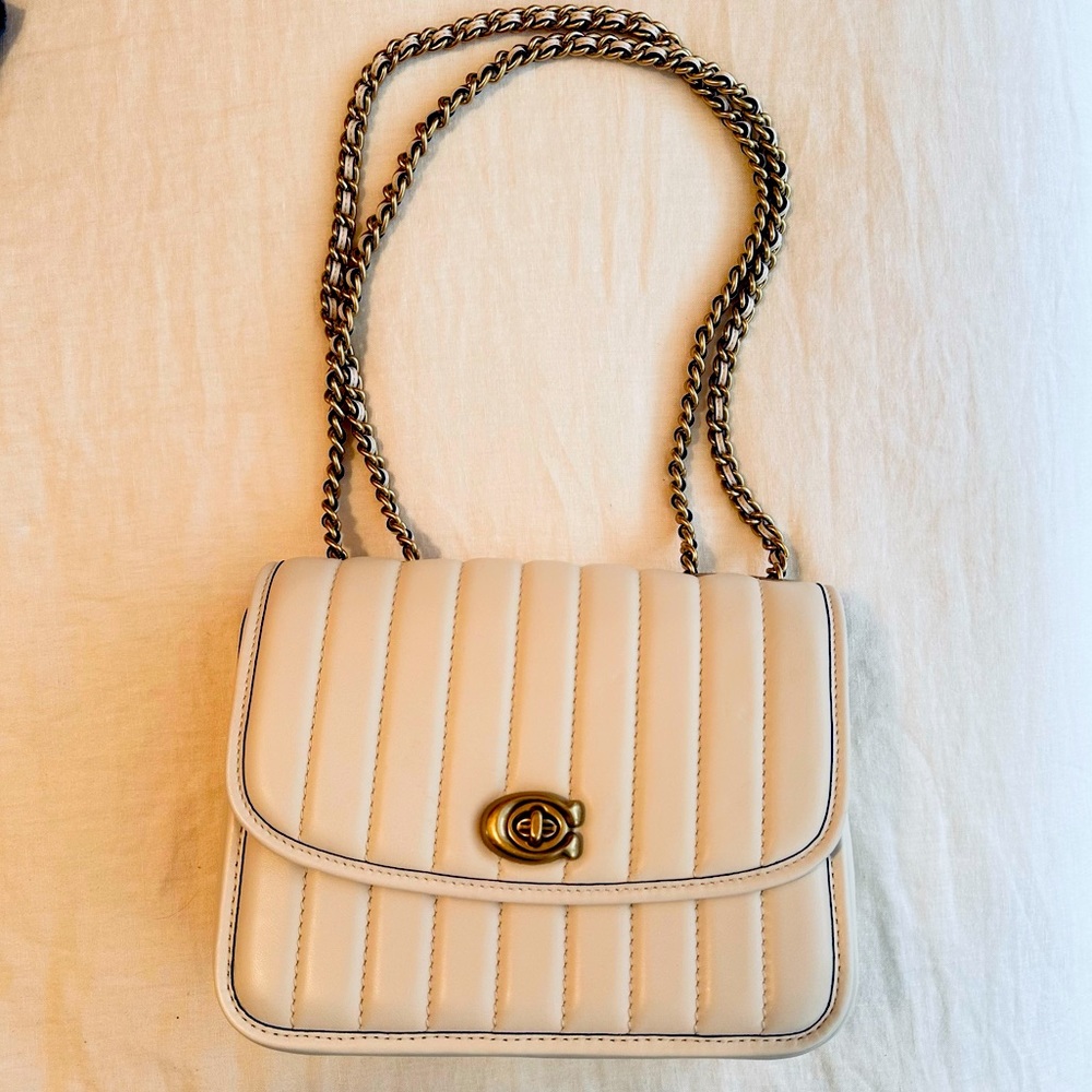 Coach Cream Padded Bag
